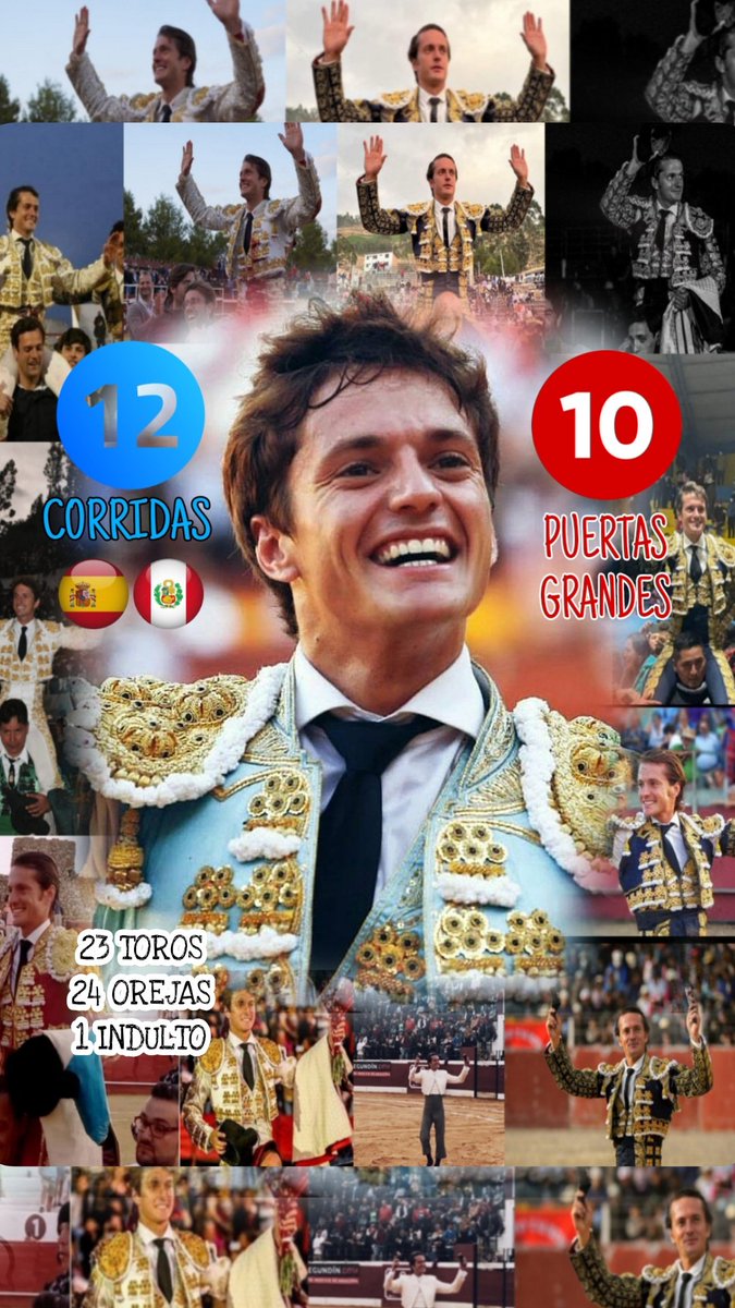 ➡️Final De Temporada ⬅️
12 corridas
10 puertas grandes
España 🇪🇦
Perú🇵🇪
.
.
.
"SUEÑO CON CONFIRMAR ALTERNATIVA EN MADRID...7 AÑOS DE ALTERNATIVA Y MI ILUSIÓN CRECE CADA DÍA MÁS"
.
Próximos compromisos en México🇲🇽 
#lamadegongora
#lamadegongora2023