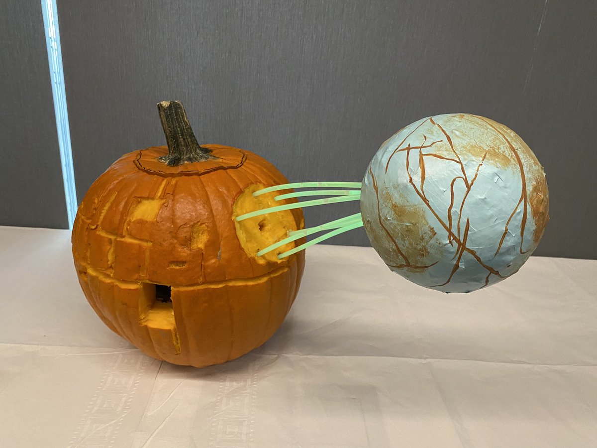 YazzieSays's tweet photo. Death Star #NASAPumpkin https://t.co/5HnnjrLH9Q