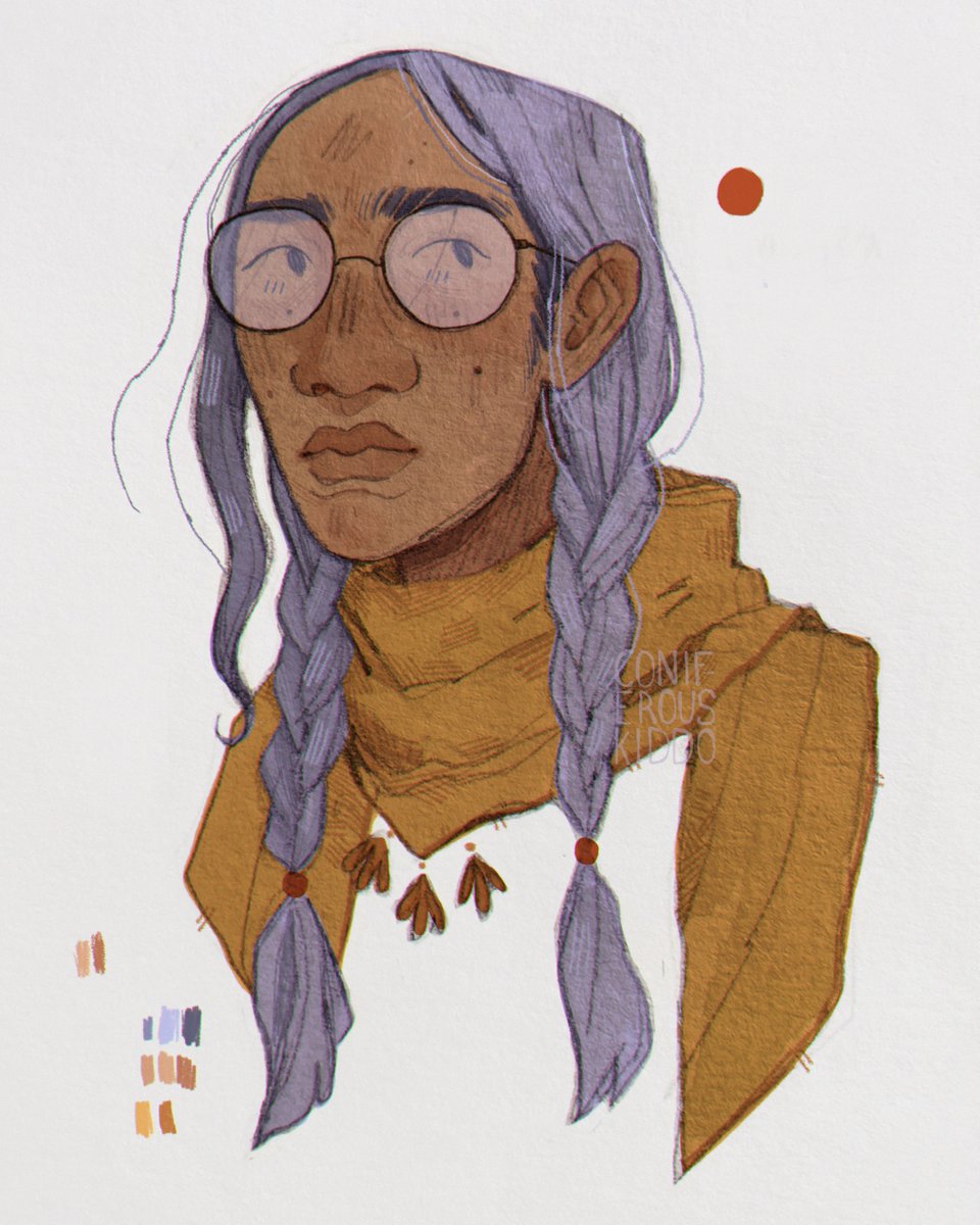 imogen again, to go with the art from the other day #criticalrolefanart 🌘✹