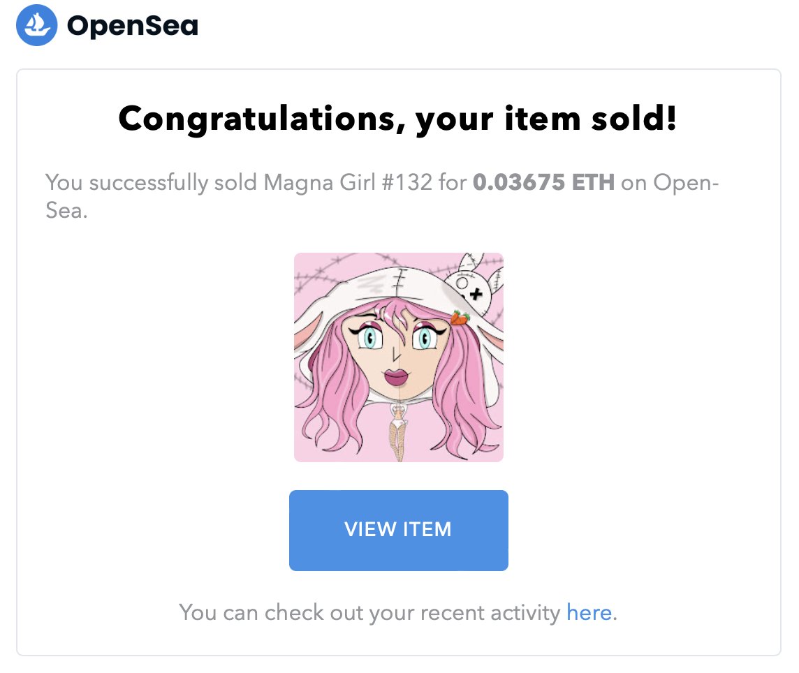 💫 SOOLD 💫

The battle is over and my sweet <a href="/Randocatss/">Randocats</a> is the lucky owner of this SWEET bunny girl  🥕🐰🥕 Your 3rd Magna Girl 🥰❤️🥰

Words can't describe how much your support means to me ❤️❤️ Thank you SOO much !!!

Love you my sweet friend 😘

#NFT #NFTs #NFTCommmunity