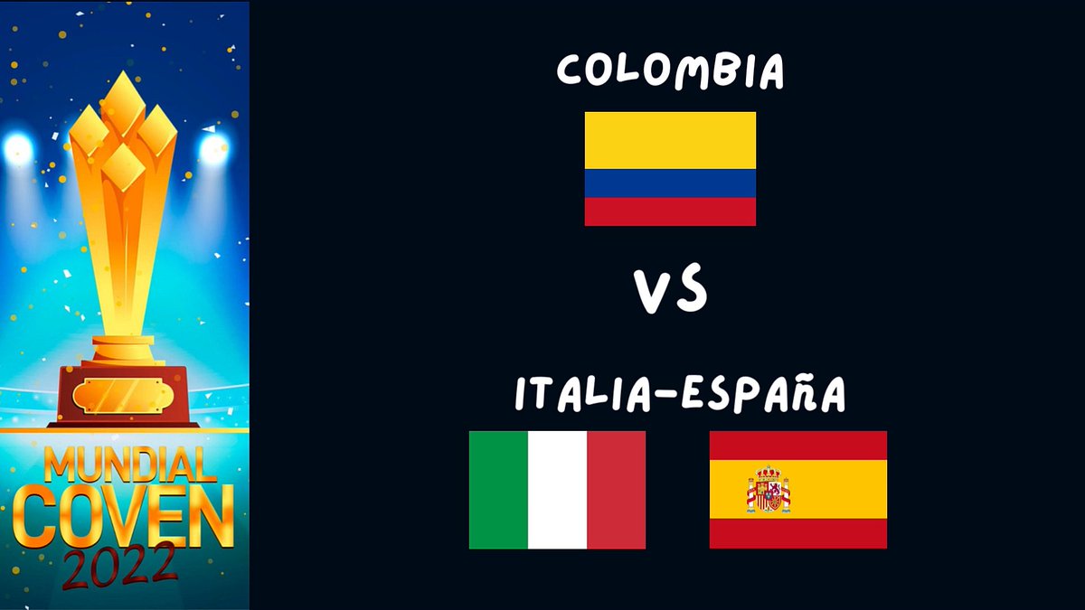 LMJMPROMO's tweet photo. GRUPO A - sala COLOMBIA 🇨🇴

🖇️ https://t.co/mkqahWTAkM 

GRUPO A - sala ITALIA - ESPAÑA 🇮🇹🇪🇦 

🖇️ https://t.co/TfCuBFH6cZ https://t.co/8s2z7YhRm7