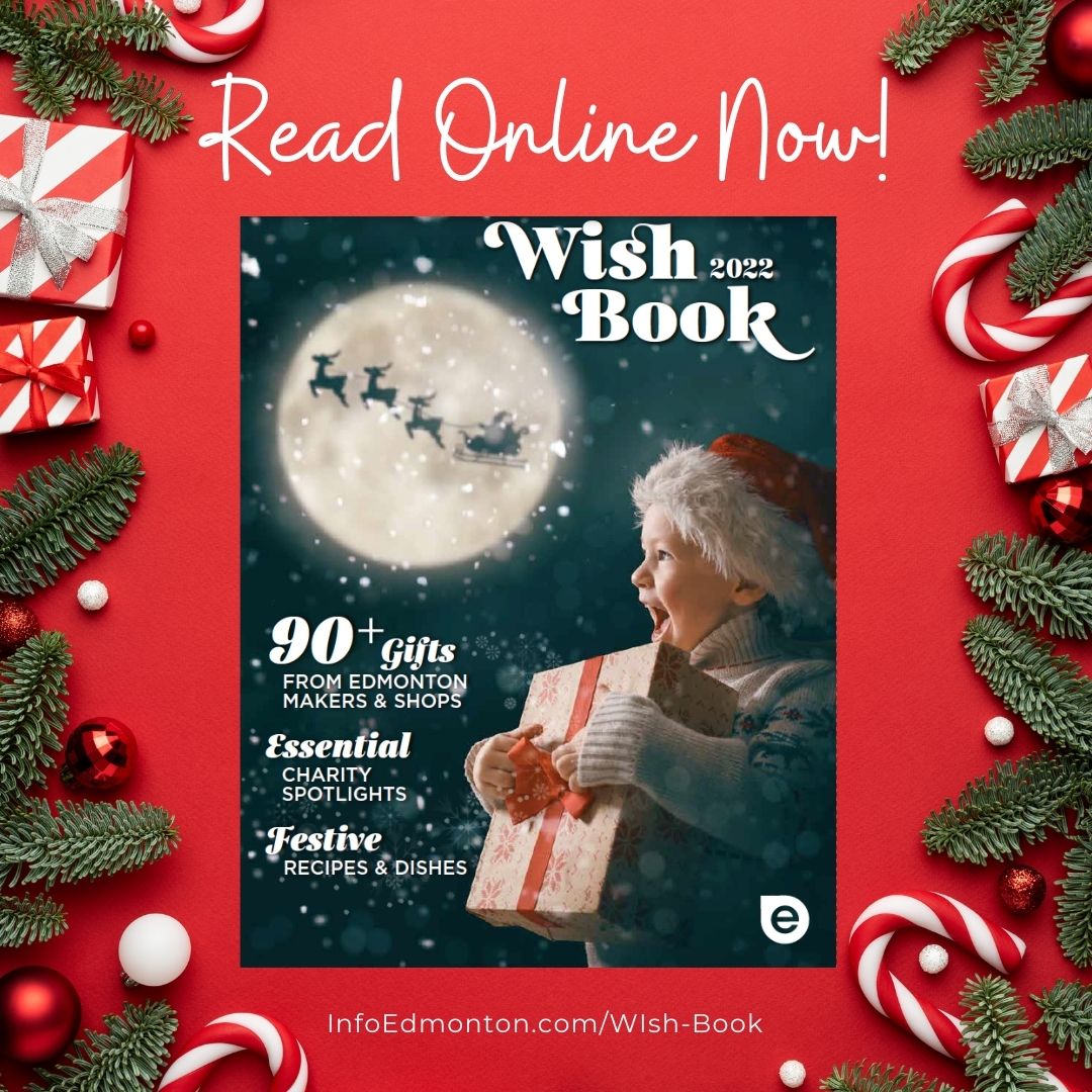 whereedmonton's tweet photo. Our third annual Wish Book is FINALLY HERE &amp; we’re excited to share even more support for Edmonton shops, talented artists &amp; local non-profit organizations!

Read online now: https://t.co/vrL1Cy6xmn

#yeg #yegevents #shoplocalyeg #yegarts https://t.co/VaKKRuiO0E