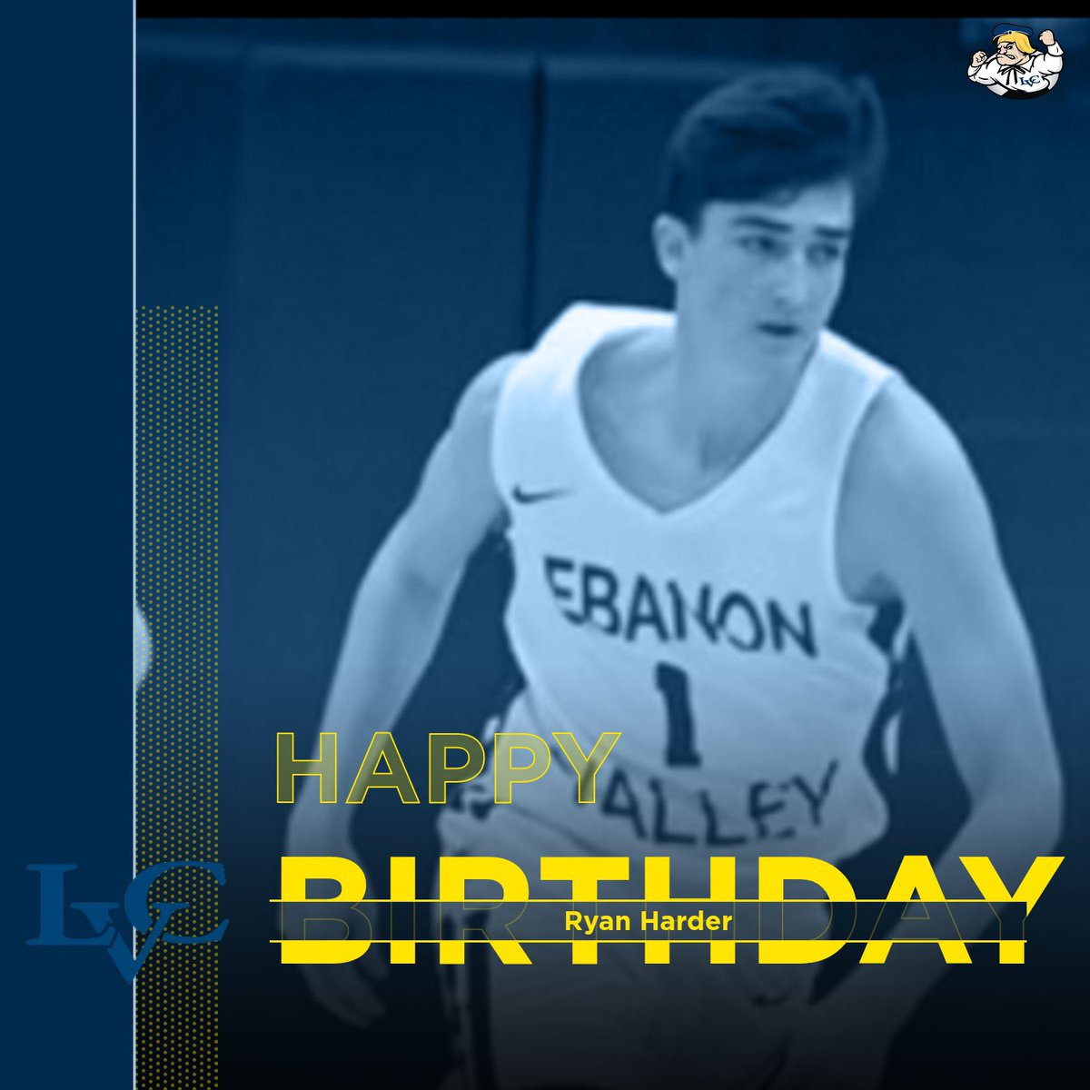 lvcmbb2023's tweet photo. Birthday S/O to our guy @RyanHarder9 
If you see him on campus be sure to wish him a Happy Birthday.@LVCathletics 
Enjoy your special day Ry!
#GoDutchmen https://t.co/So0s11WcUh