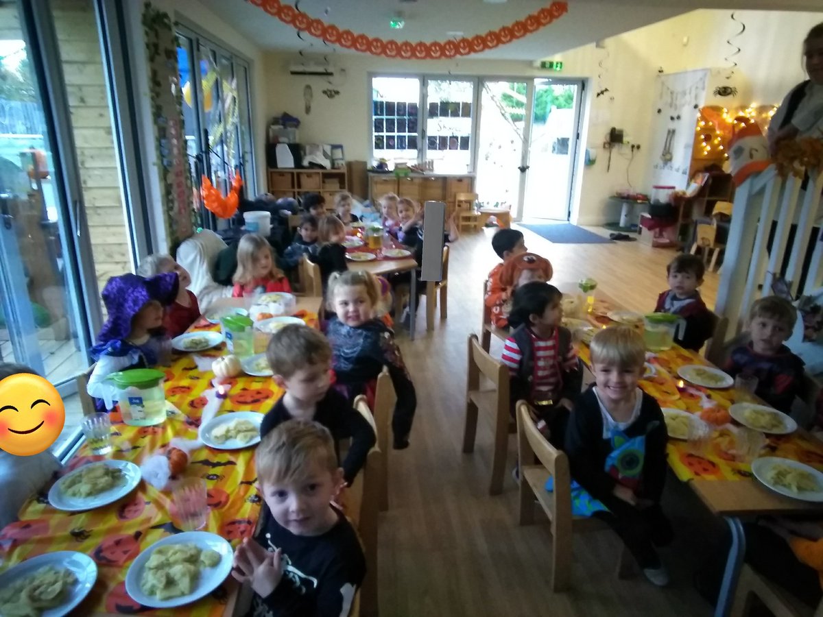 #Kingfishersclass enjoying their Halloween party today! Lots of games and dancing! #EYFS #Riverschool