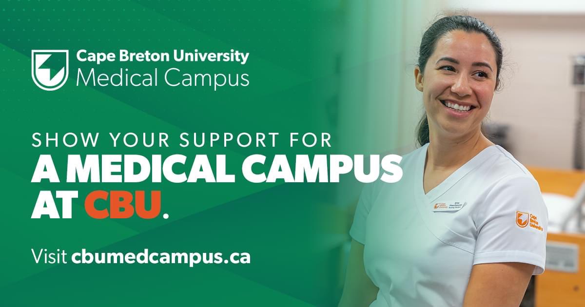We need your support! 

A medical campus at Cape Breton University would be a gamechanger for healthcare on our Island and for the entire province of Nova Scotia.

Please take a moment to add your name in support as we make this vision a reality: cbumedcampus.ca/show-your-supp…