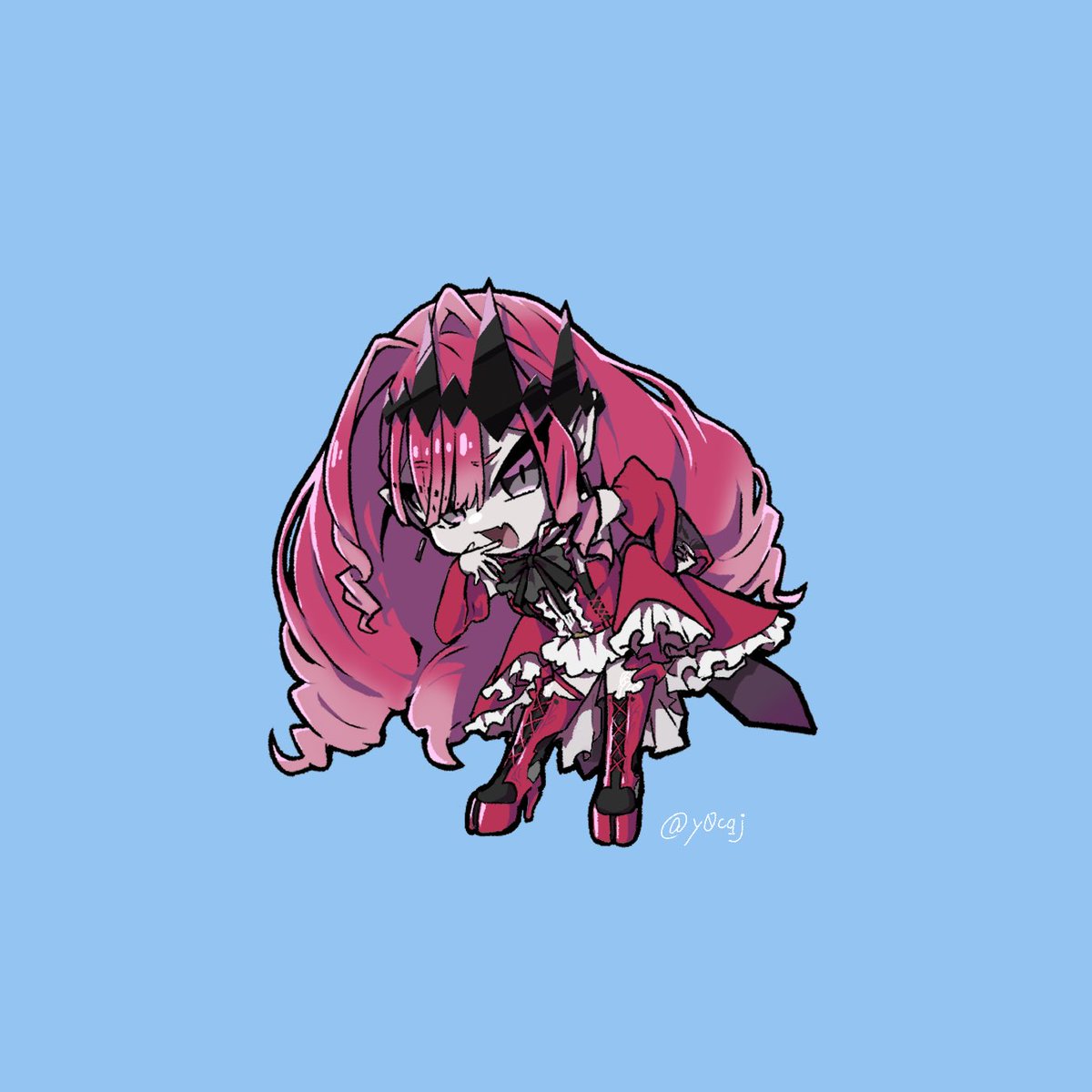 fairy knight tristan (fate) 1girl solo chibi long hair pointy ears grey eyes dress  illustration images