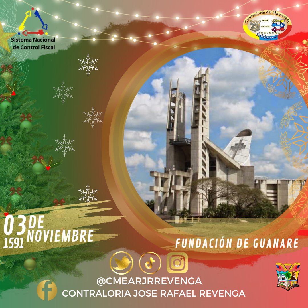 CMEArJRRevenga's tweet photo. Sabias que #TalDiaComoHoy 
 #3DeNov de 1591 Se Funda Guanare, capital del estado Portuguesa, en los llanos centro-occidentales de Venezuela, fue fundada por Juan Fernández de León con el nombre del Espíritu Santo del Valle de San Juan de Guanaguanare. @CGRVenezuela @CEAragua https://t.co/M1KCOSzANj