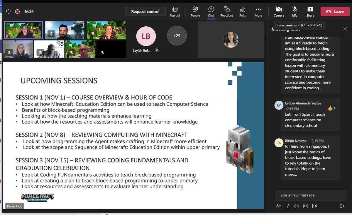 Excited to participate in the Minecraft Virtual Coding Academy.<a href="/BSmrstick/">Bradley Smrstick</a> <a href="/FloridaMIEE/">Florida MIEE</a> <a href="/PlayCraftLearn/">Minecraft Education</a> <a href="/PelletierMart/">Martin Pelletier</a> @Engagelearnfun <a href="/KJvirtualed/">Katie Johns</a> #MIEExpert