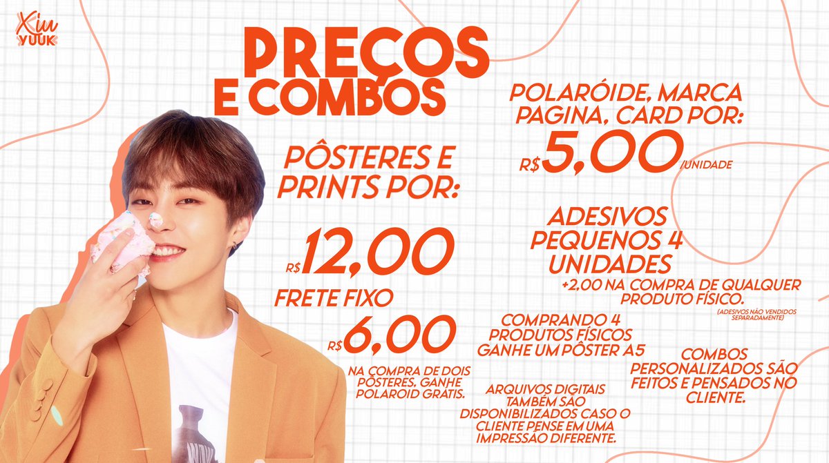 xiuyuuk's tweet photo. *preços que cobrem envio/produção física, a arte deve ser paga individualmente. https://t.co/PNyyq3OEbs