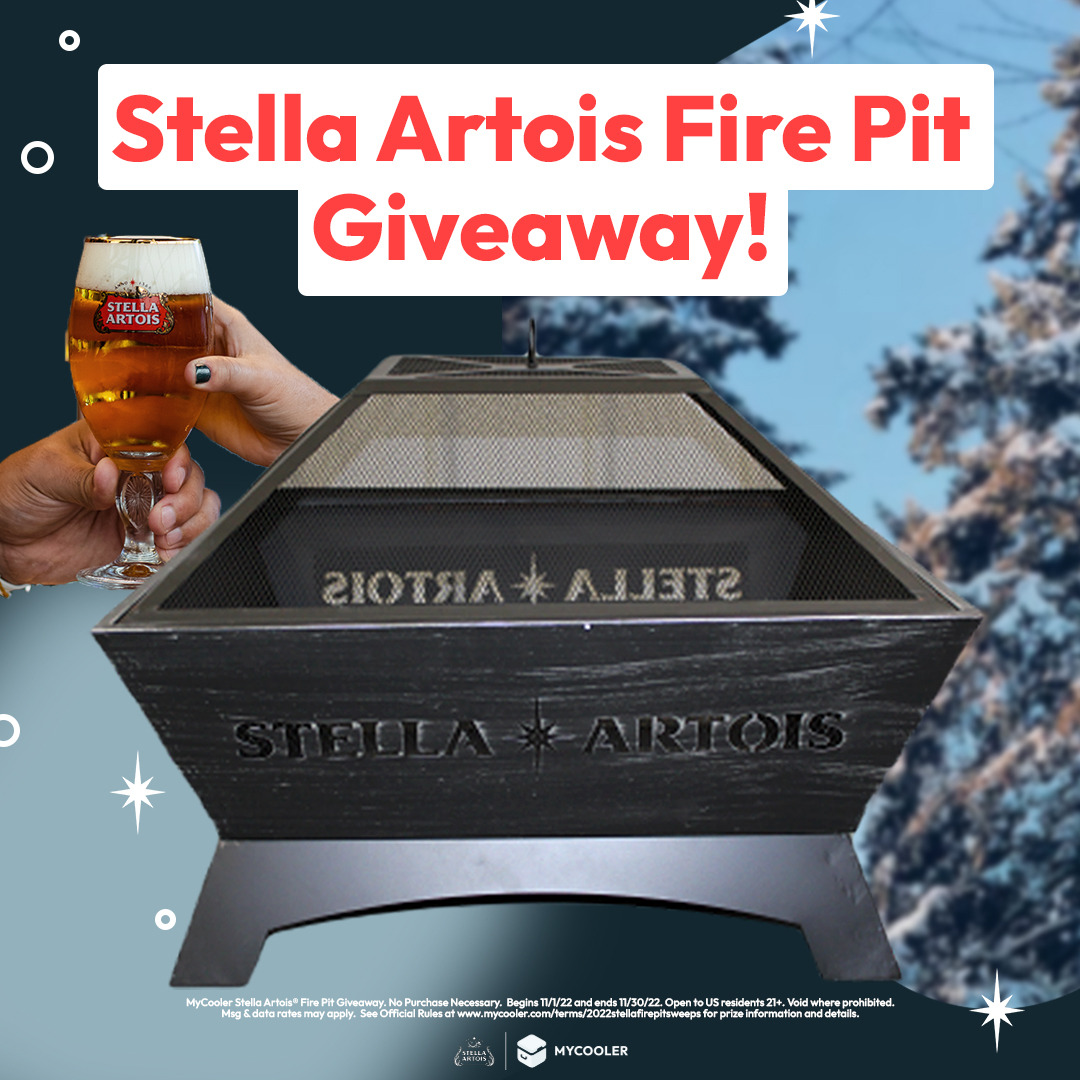 MyCoolerRewards's tweet photo. 🔥STELLA FIRE PIT GIVEAWAY 🔥 

Just because your beer is cold, doesn't mean you have to be. Follow us and tag 3 friends with #WarmUpWithStella #Sweepstakes for a chance to win this @StellaArtois Fire Pit for the holidays. https://t.co/slySYIaynm