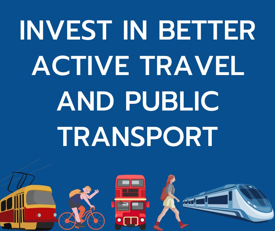 Join us in calling for sustainable transport to be prioritised. It's time we all are given proper alternatives to driving, and for those who rely on public transport to not be treated like second class citizens.