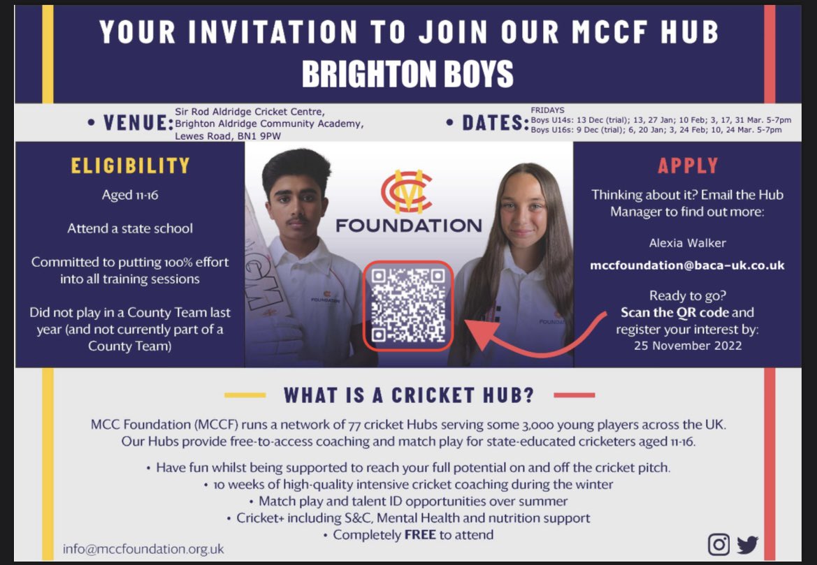 🚨MCC Foundation Brighton Hub applications are now open 🚨

So excited to be hosting this fantastic programme for our 5th year!

Please see info below and check eligibility before registering your interest.