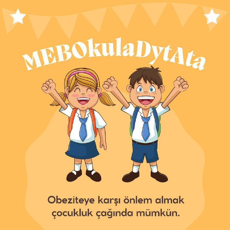 Sağlık sorunları bireyin hayat kalitesini  düşürür verimliliğini azaltır gelin bunun en başından önüne geçelim geleceğimiz olan çocuklarımızı diyetisyen desteğiyle en başından  koruyalım
MebOkulaDytAta 
HerOkulaBirDyt