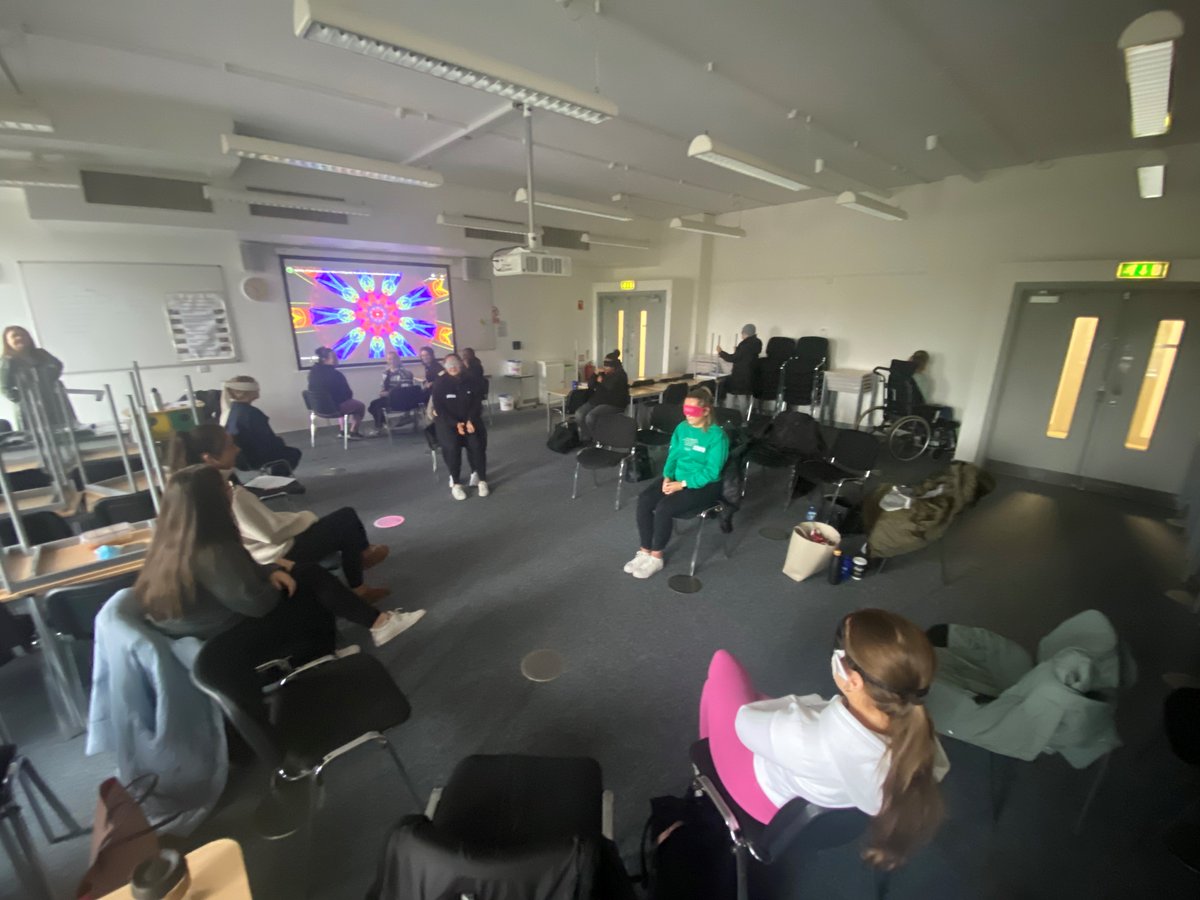 am_martin_'s tweet photo. We had great fun today in a #communication and #interaction workshop with 4th year intellectual disability nursing students with @MMurphyConnect. Lots of learning about recognising a persons ability and communicating in that space @uccnursmid #listen https://t.co/g7V43RQiGo