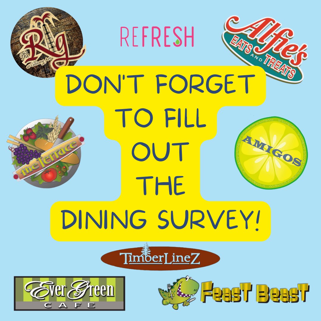 ACESAlfred's tweet photo. Don't forget to fill out the survey that was emailed to you! 
We listen to your requests/suggestions/opinions so now is the time to voice what you love about A.C.E.S.' Dining and what you think would improve our service! https://t.co/SIxIqhC53G