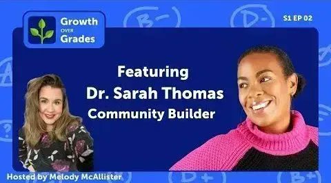 Growth Over Grades Podcast: Episode 2 - Dr. Sarah Thomas @sarahdateechur spacesedu.com/en/growth-over… #podcast #community #PLF #EduMatch