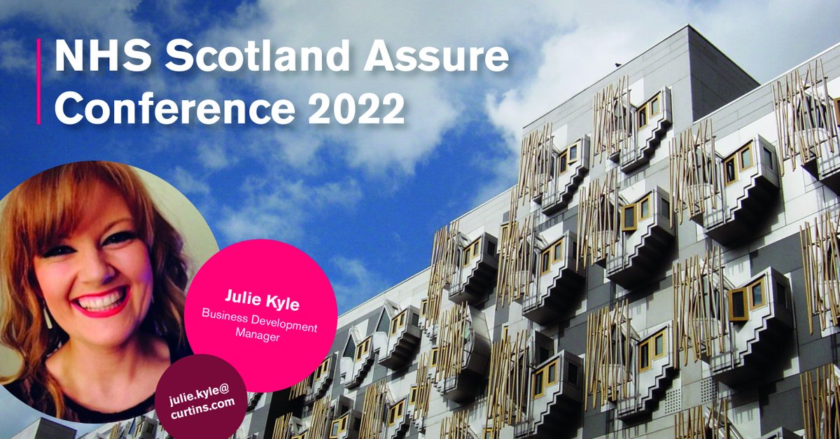 Julie Kyle will be attending the NHS Scotland Assure Conference on 3rd and 4th November. If you would like to meet up, please send a DM or follow the link to Julie's digital business card here: poplme.co/1O88vOrv

We hope to see you there!

#healthcare #nhsscotland
