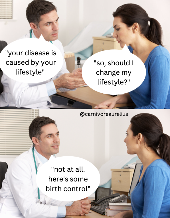 AlpacaAurelius's tweet photo. Live photo of doctors giving women birth control for every single issue they face https://t.co/BBvbDwtUXT
