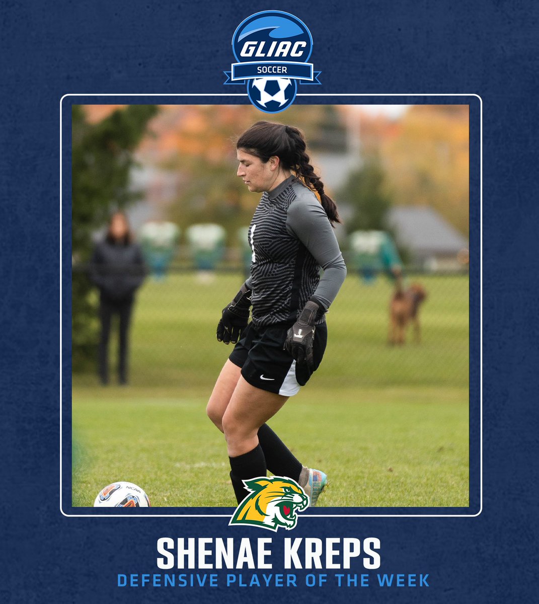 GLIACsports's tweet photo. 𝗚𝗟𝗜𝗔𝗖 𝗪𝗼𝗺𝗲𝗻'𝘀 𝗦𝗼𝗰𝗰𝗲𝗿 𝗣𝗹𝗮𝘆𝗲𝗿𝘀 𝗼𝗳 𝘁𝗵𝗲 𝗪𝗲𝗲𝗸
⁣⁣⁣
OFF - Sarah Fredrick // SVSU
⁣⁣⁣
DEF - Shenae Kreps // NMU
⁣⁣⁣
🔗 https://t.co/b8hQx6PbEc
⁣⁣⁣
#WhereChampionsCompete #GLIACWSOC⚽️ https://t.co/8oXDe5tkD9