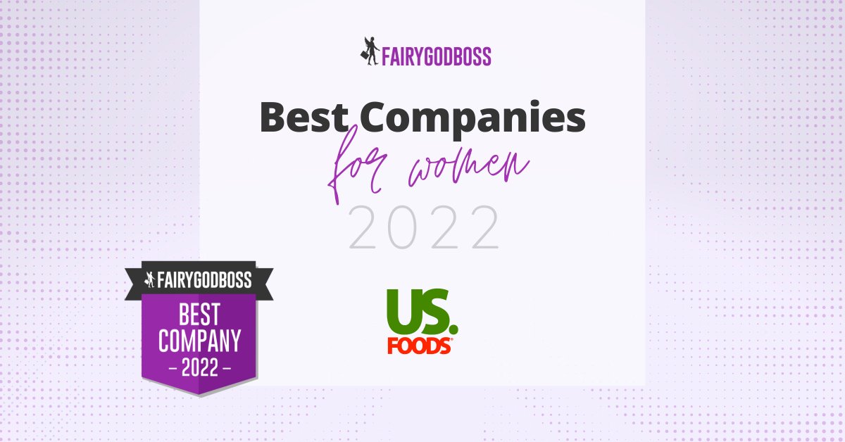 USFoods's tweet photo. We are proud to be recognized by the @Fairygodboss community as a 2022 Best Workplace for Women: https://t.co/hd3ZP8GV5H 🏆 #womeninbusiness #wehelpyoumakeit https://t.co/mcsIotGoOu