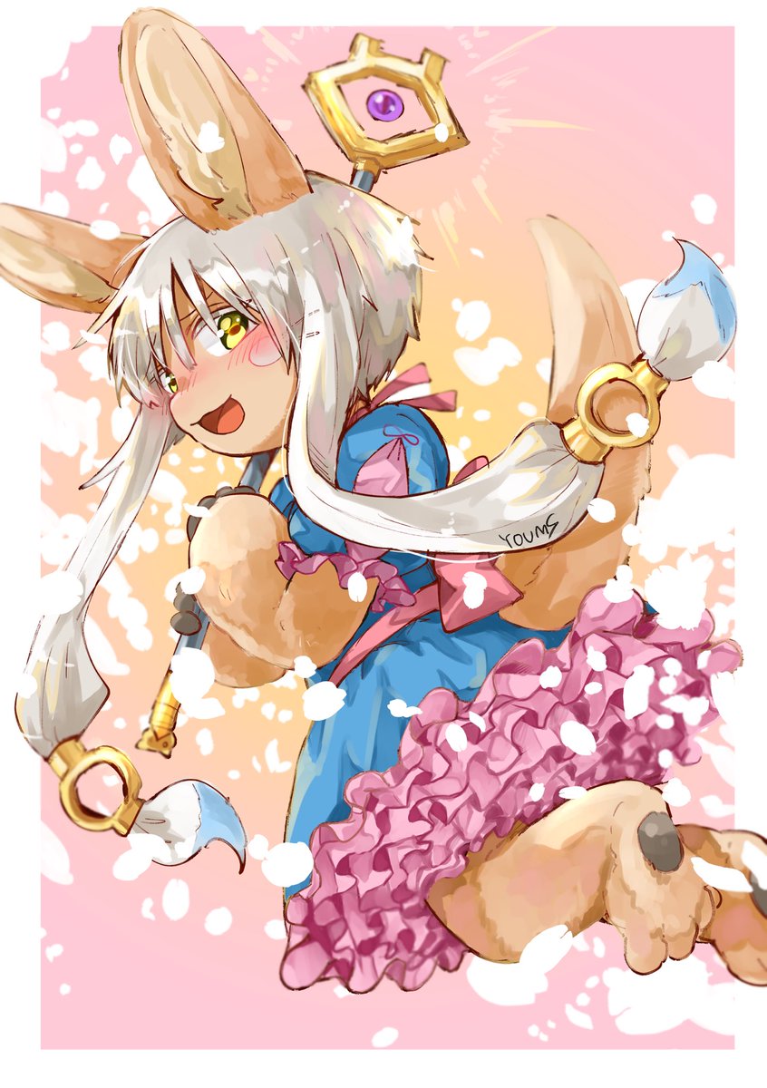 nanachi (made in abyss) whiskers furry 1other animal ears tail horizontal pupils solo  illustration images