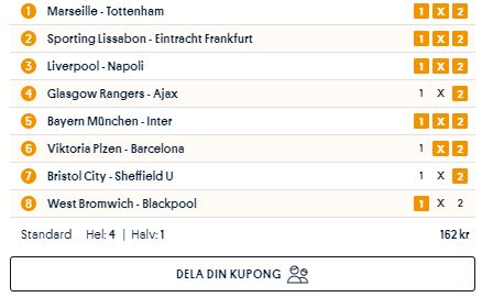 GTavernan's tweet image. Dagens Topptips för den som vill hänga på. 

Lutar åt detta i nu läget. 41 pix per andel!

#ChampionsLeague #Topptips #Poolspel

spela.svenskaspel.se/spela-tillsamm…