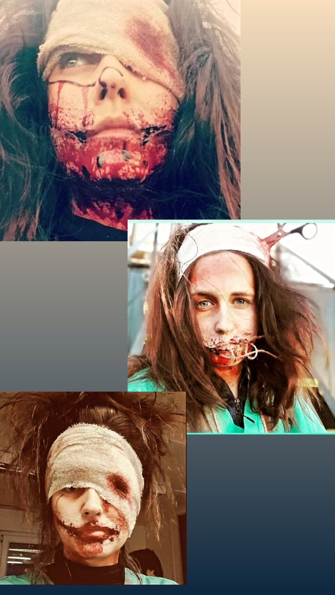 NataliahRead's tweet photo. SCARE ACTING 😱 
Well guys , iv always wanted to come out of my comfort zone although this is totally different  to on screen acting  I thought I'd take the opportunity  to test my improvisation  skills ! Working on psycopath  since September  #actor #liveactor #TwitterTakeover https://t.co/F4kkvMvd0j