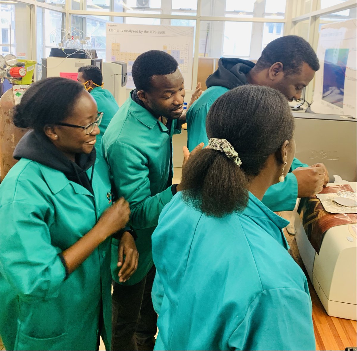 ProjectRewa's tweet photo. One of the objectives of the @ProjectRewa is to promote a cross-continental collaboration to provide sustainable solutions to the issue of contaminants of emerging concern. Bello from @UniOulu, Adesanmi, Kurgat, and Adegoke from @UKZN are performing a joint assessment.
#JPI https://t.co/WIKfQ2v3vR