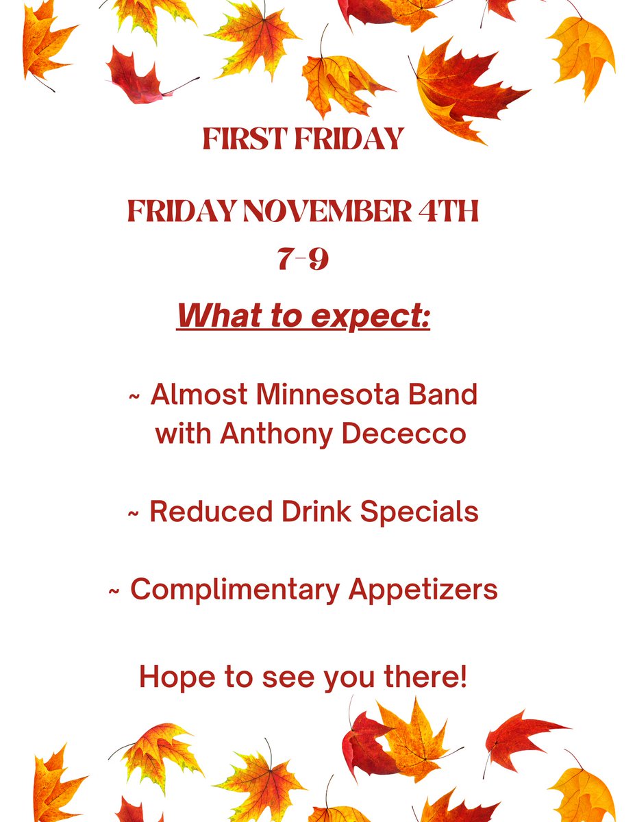 WCGandCC's tweet photo. Hope to see you at First Friday!

Friday, November 4th
7:00p.m.-9:00p.m.

#westchestergolfandcountryclub #wcgandcc #westchester #westchestercountryclub #membership #memberevents #memberfun https://t.co/D6gL8wLldY