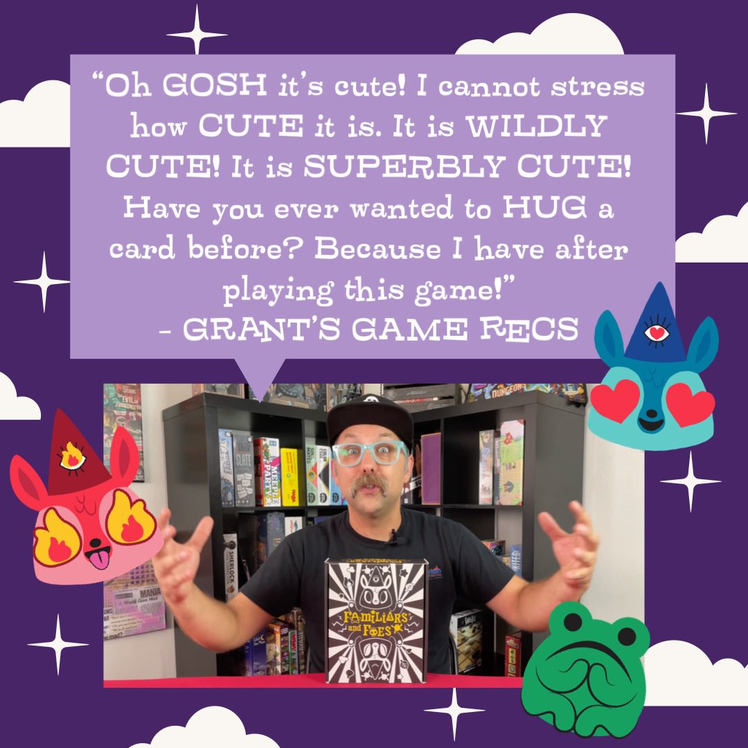 Couldn’t have said it better myself! 
Watch Grant’s review here: m.youtube.com/watch?v=ApeFk0…

#boardgames #boardgamereview #kickstarterboardgame