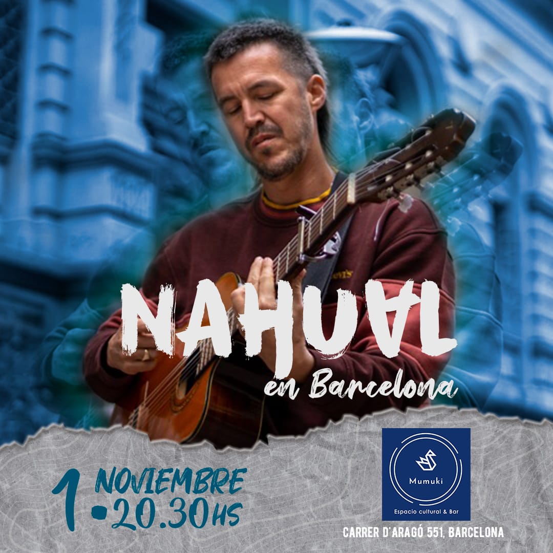 🎙Concierto acústico del cantautor Santiago Cossarini y su proyecto #NAHUAL. 
🗓️MARTES 1/11 | 21:00 
💷Entrada 15 euros c/consumición: entradium.com/events/concier…
📍Carrer d'Aragò 551 #elclot #BCN
