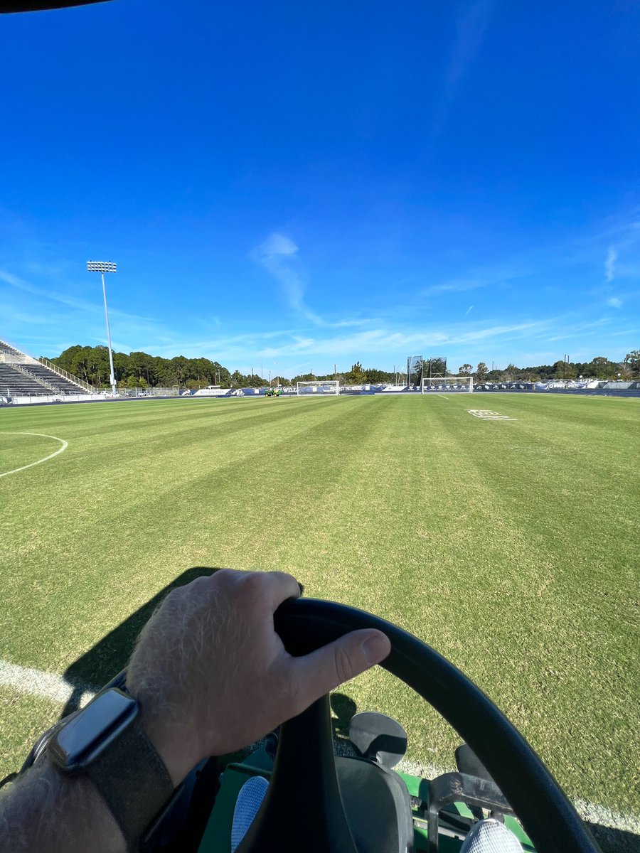 levineturf's tweet photo. Mow & paint for @OspreyMSOC last regular season home game tonight… #norye (yet) @TargetSpecProd @pioneerathletic @OptimumTurf_YNA https://t.co/GylWuNz1ct