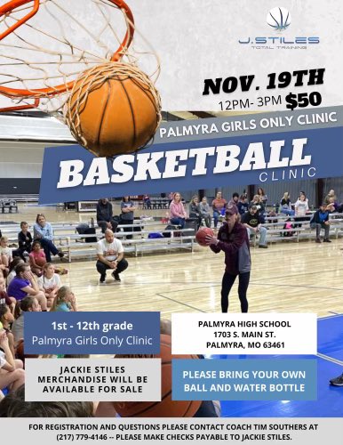 basketball_plp's tweet photo. Don’t forget to sign up for the Jackie Stiles all girls clinic!! Going to be a great time with lots of amazing coaching! Camp is Nov. 19th!!! Hope to see lots of girls there! https://t.co/kzMDqDkqXX