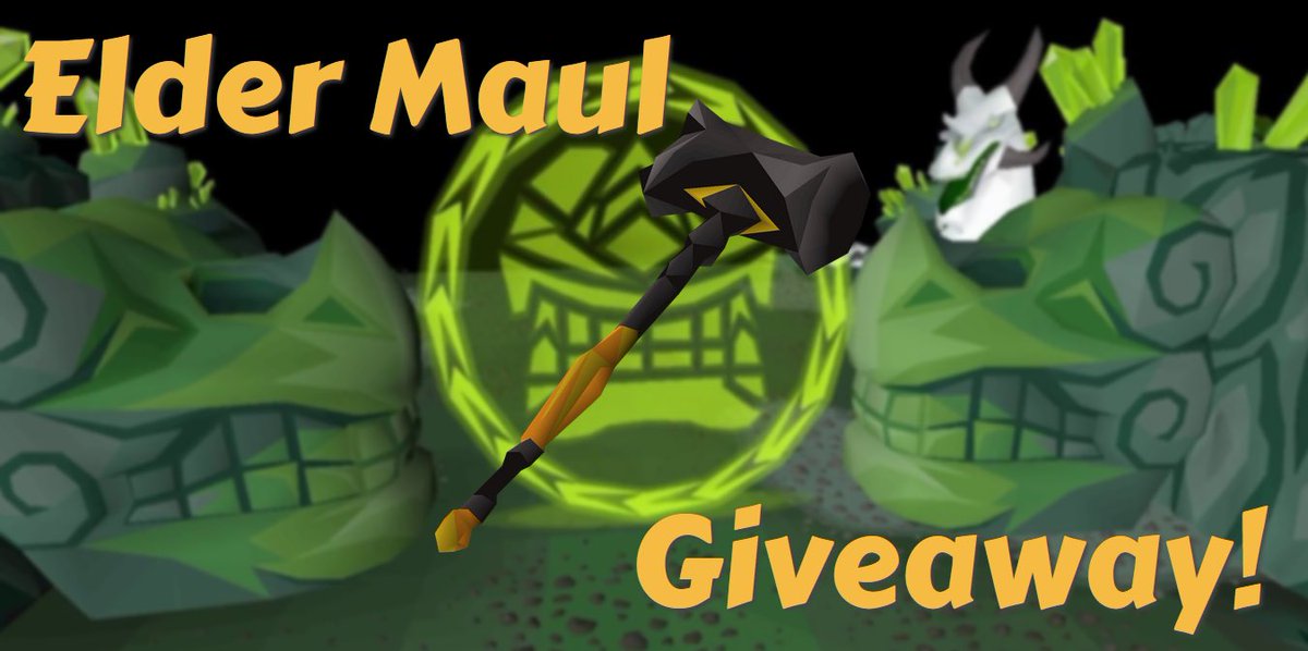 99SlayerTab's tweet image. 💰#Runescape #Giveaway!💰
Elder Maul Giveaway!! 🤑
5️⃣ Winners! Good luck everyone!🤞
How to enter:
- Follow @BooTeeTitz ✅
- Like & Retweet this post ✅
- Comment your #OSRS username ✅
Giveaway donated by @BooTeeTitz 👏