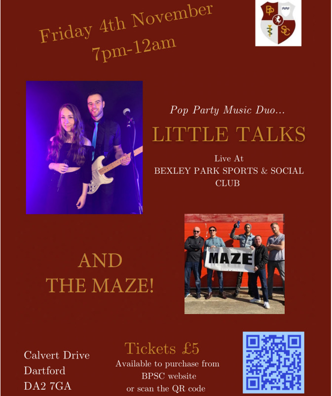Still time to grab yourselves a ticket and join us for a fab night of great music!!