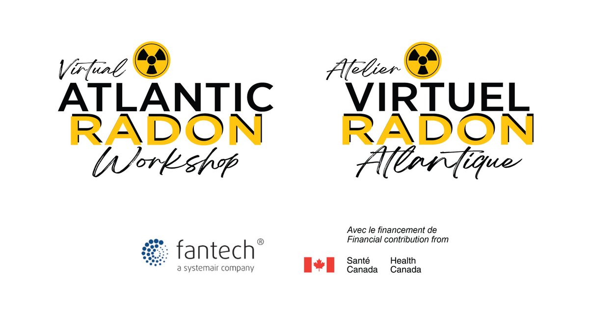 On November 22, we will be hosting the Virtual Atlantic Radon Workshop with the New Brunswick Lung Association. This event, sponsored by @FantechNA and Health Canada, will feature speakers from across the Atlantic region talking about radon gas. #RadonActionMonth