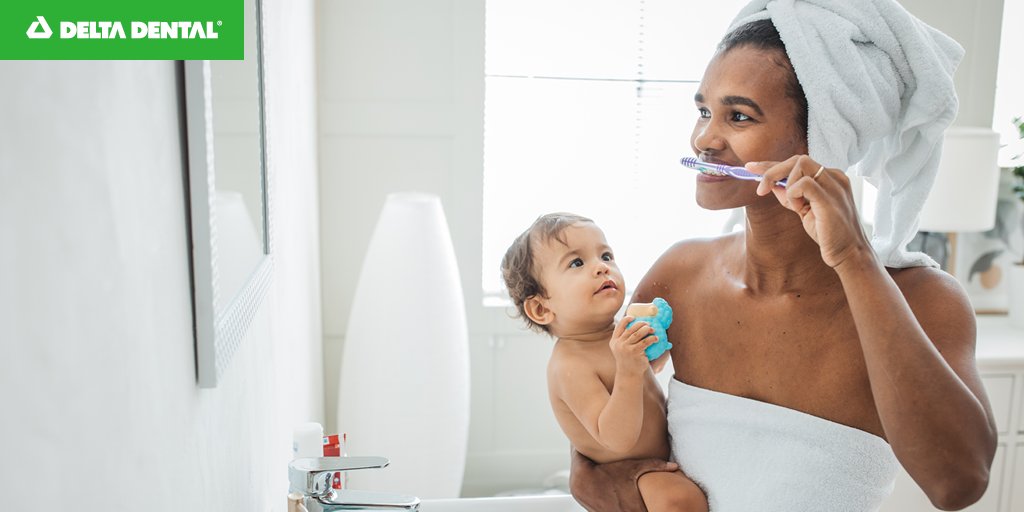 DeltaDentalWY's tweet photo. Today is #NationalBrushDay! Brushing your teeth twice, flossing once a day, and seeing your dentist twice a year are important parts of caring for your oral health! @DTAFoundation #SmileShareforNBD https://t.co/aZYuftkDJc