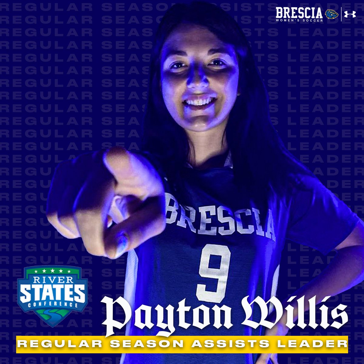 BIG TIME 🅿️LAYMAKERS 🅿️LAY HERE!

Congratulations sophomore midfielder <a href="/pwillis66/">Payton Willis</a> on finishing #1 in the River States Conference for assists during the regular season!

#DoTheWork | #BTB