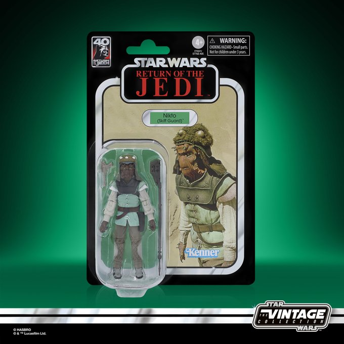 Lafosadelrancor's tweet photo. Por el 40 aniversario de #ReturnOfTheJedi también llegarán estas maravillas de la línea #TheVintageCollection La speeder bike con un #ScoutTrooper #Nikto #Kithaba y #SaeltMarae De lujo. #HasbroPulse #StarWars✨ https://t.co/qiA7ywDNXn