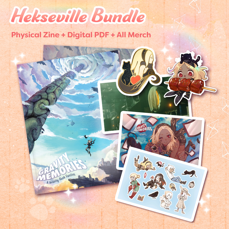 GravityMemories's tweet photo. Our leftover sales for the Gravity Memories fanzine are now LIVE at https://t.co/TruR21Fg6y!

#gravityrush #gravitydaze https://t.co/MwwwiysybB