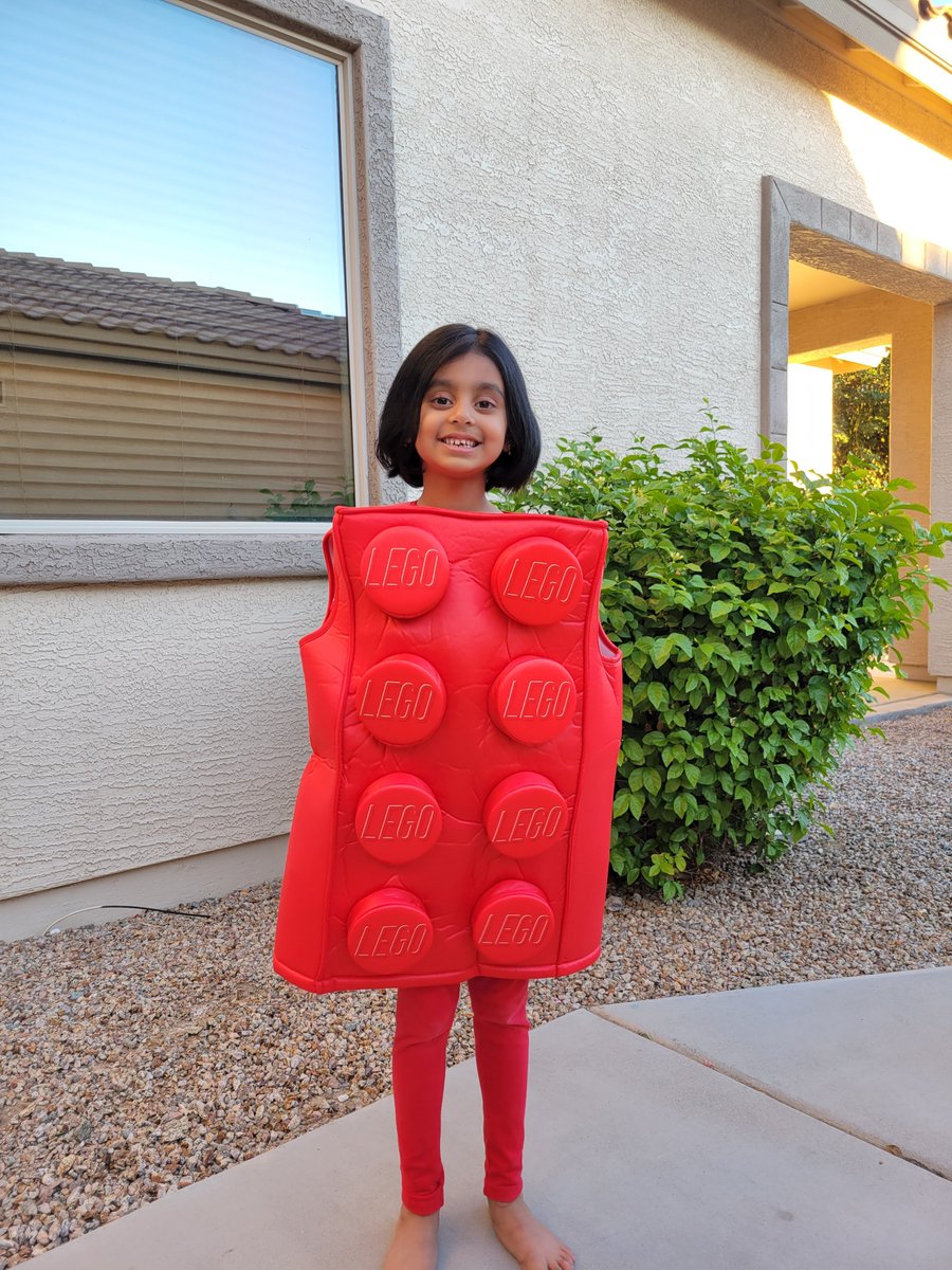 Our lego enthusiast covered quite a few #blocks around the neighborhood on #Halloween 
<a href="/LEGO_Group/">LEGO</a>
