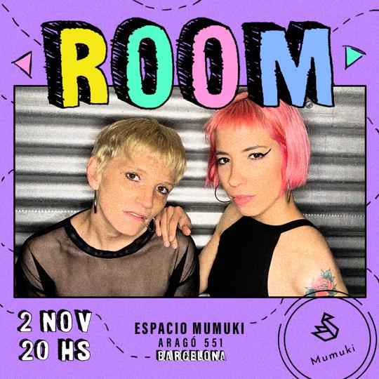 🎙#ROOM, banda liderada por Xoana Terry y Julieta Saenz Coelho, nace en la ciudad de La Plata en el 2019, producto de una fusión inglesa - argentina.
🗓️MIÉRCOLES 2/11 | 20:00 
💷Entrada 5 euros: entradium.com/events/concier…
📍Carrer d'Aragò 551 #elclot #BCN