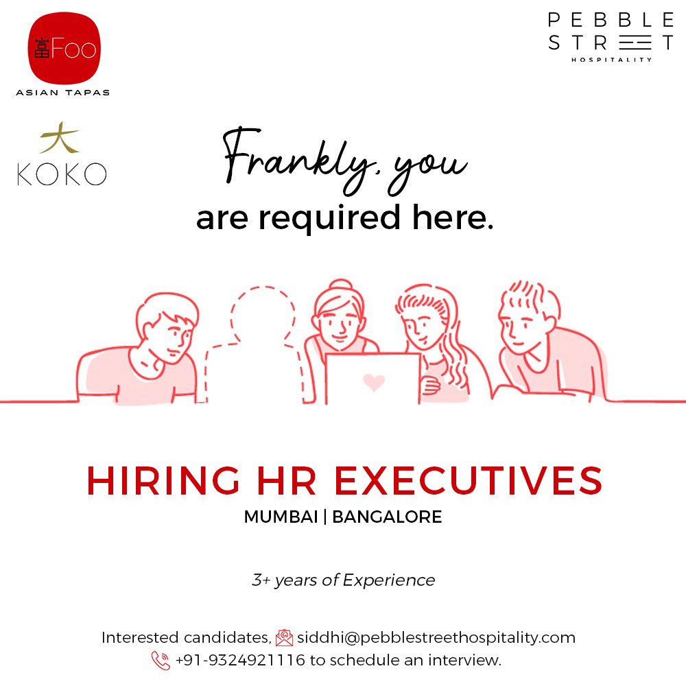 vanessalogue's tweet photo. #hiringalert  

Join our team at the crazy and exciting world of Pebble Street Hospitality in Mumbai and Bangalore. 

Connect with @siddhi_pednekar or me to explore a chance to work with us. 

Reach out. Reshare. Refer. 🤓 https://t.co/zh4Pz388P5