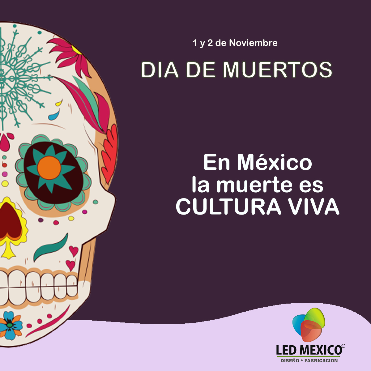 ledmexico1's tweet photo. 01 y 02 de Noviembre

 DÍA DE MUERTOS

Se vive para morir, se muere por dar la vida,
la muerte es llanto y dolor, es consuelo y es salida

#ledmexico #DiaDeMuertos #celabración https://t.co/nVHXPQ77AW