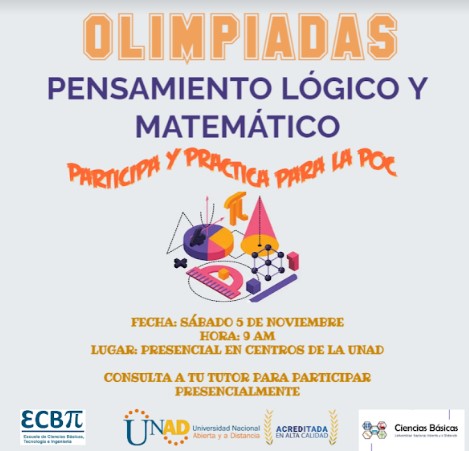 Yadycamo's tweet photo. Inscríbete en tu centro y participa de manera presencial. OLIMPIADAS NACIONALES PENSAMIENTO LÓGICO MATEMÁTICO. Organiza tu grupo y participa. Pregúntale a tu tutor. Sábado 05 de noviembre. 9:00 am https://t.co/QPg17yTkti