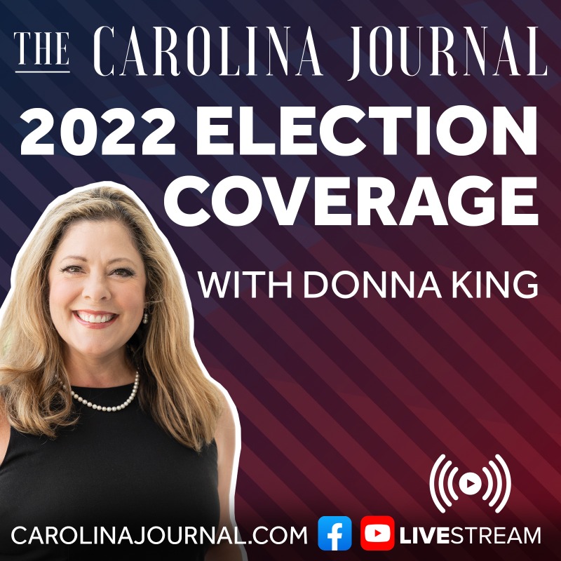 CarolinaJournal's tweet photo. Election day is TOMORROW! Join our live coverage and commentary hosted by @DonnaKingCJ starting at 7PM

Click the link below and tap "Notify Me" to be alerted when we go live on election night! #NCGA #NCPOL