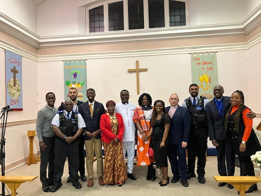 MayorofEnfield's tweet photo. The Mayor of Enfield, Cllr Doris Jiagge, attended the Enfield Methodist Church to celebrate “Local Heroes” from across the local communities, focussing on Youth Empowerment Strategies and gave out awards to three young talented young people. https://t.co/JZQdYlwp8r