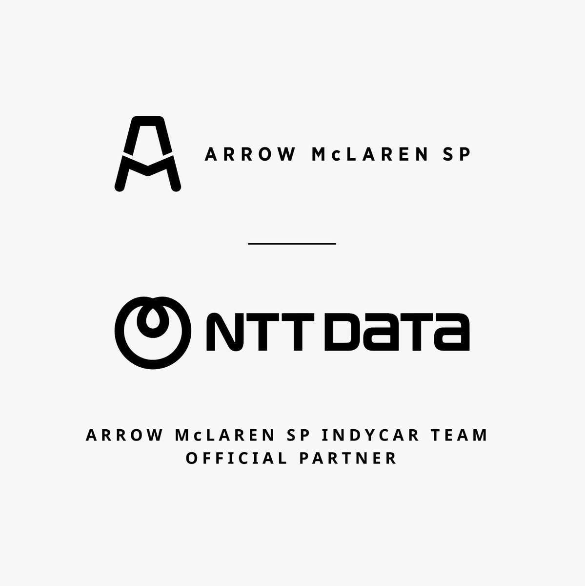 Big news! @NTTDATAServices is joining our great group of partners at @ArrowMcLarenSP They will be a lead partner for 10 races on the No. 6 car, and a major partner with @TonyKanaan in our fourth #INDY500 entry. 💪