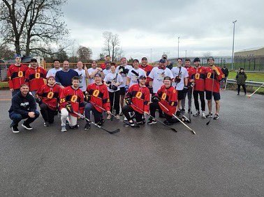 Great day for <a href="/QueensMHockey/">Queen’s Gaels Men’s Hockey</a> at Millhaven Instituion supporting <a href="/unitedwaykfla/">United Way KFL&A</a> thanks for having us