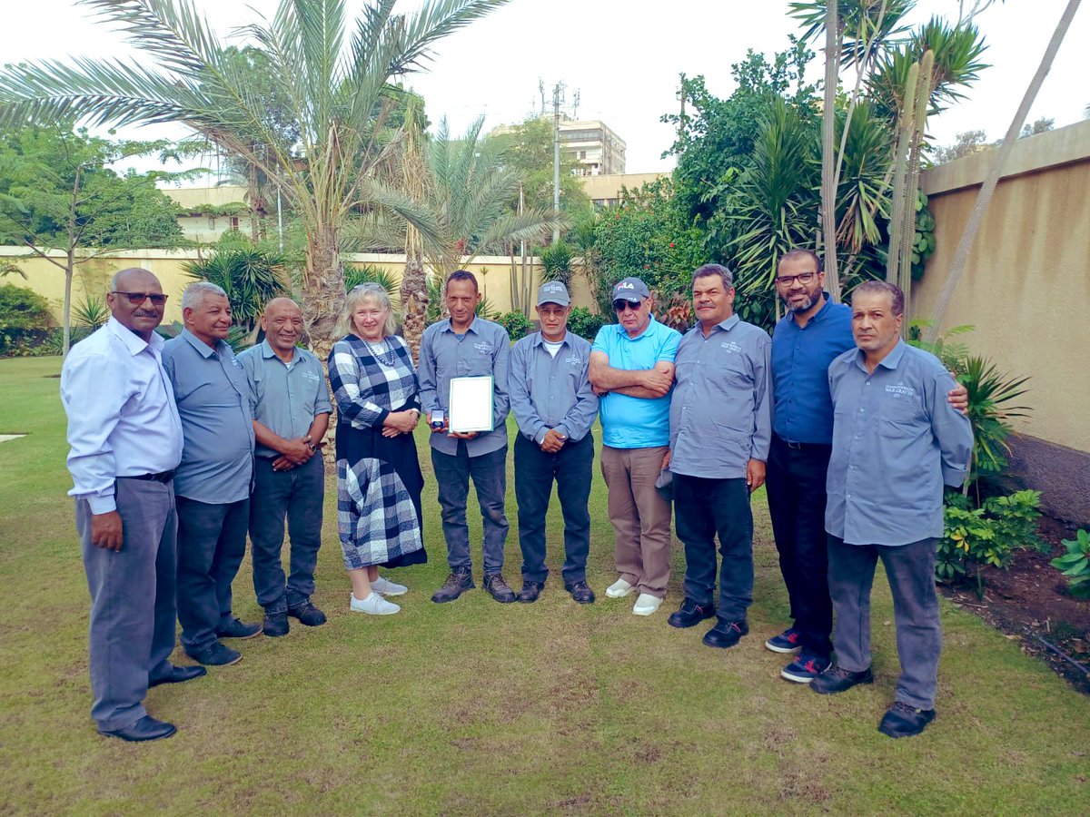 CWGC's tweet photo. A farewell to Egypt from our @dgcwgc and a thank you to Ramadan Shalaby for 30 years of loyal service.

Thank you to Ramadan and all our hardworking staff across the world. https://t.co/W0qXeGBsUE